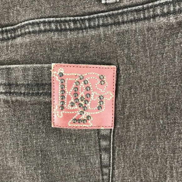 DG2 Womens Brown Straight Leg 5 Pocket Jeans Size 6 Petite - Picture 4 of 7